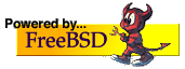 powered by FreeBSD, BSD Daemon Copyright 1988 by Marshall Kirk McKusick. All Rights Reserved.